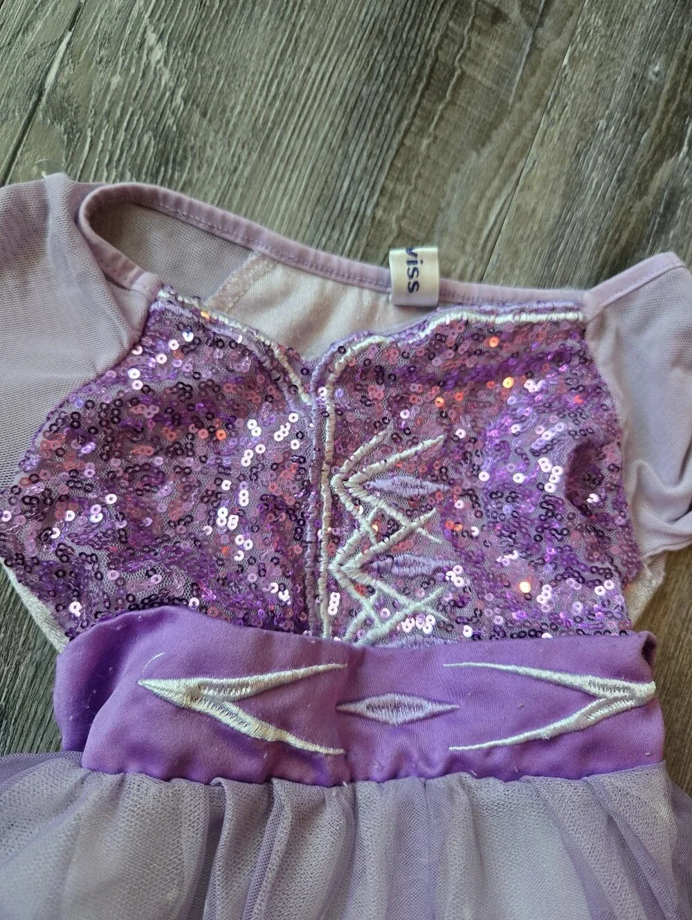 Girls Purple Sparkle Princess Costume Dress